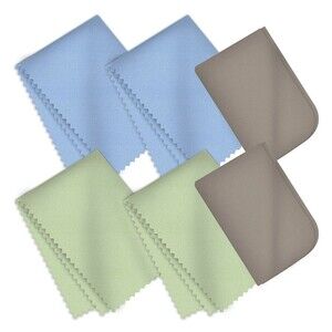 6 Pack Multi-Purpose Microfiber Cleaning Cloths and Glass Cleaning Cloths Bundle